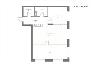 2-к квартира, вторичка, 78м2, 6/21 этаж