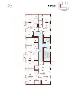 2-к квартира, вторичка, 69м2, 8/18 этаж