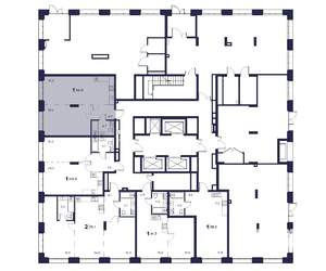 1-к квартира, вторичка, 56м2, 1/23 этаж
