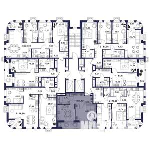 1-к квартира, вторичка, 50м2, 5/18 этаж