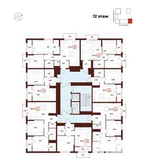 2-к квартира, вторичка, 68м2, 12/18 этаж