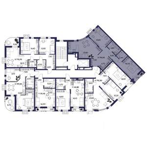 2-к квартира, вторичка, 79м2, 5/16 этаж