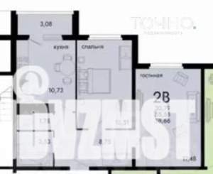 2-к квартира, вторичка, 56м2, 1/5 этаж