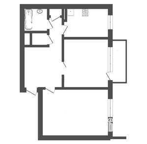 2-к квартира, вторичка, 47м2, 4/9 этаж