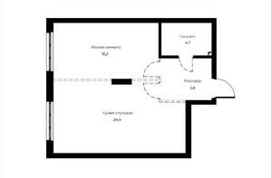 1-к квартира, вторичка, 51м2, 11/23 этаж