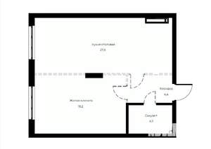 1-к квартира, вторичка, 56м2, 14/23 этаж