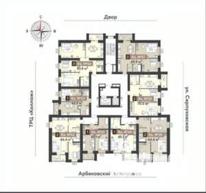 1-к квартира, вторичка, 45м2, 9/17 этаж