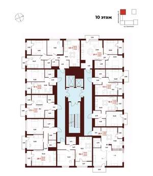 2-к квартира, вторичка, 65м2, 10/18 этаж