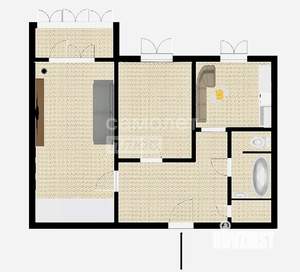 2-к квартира, вторичка, 54м2, 4/9 этаж