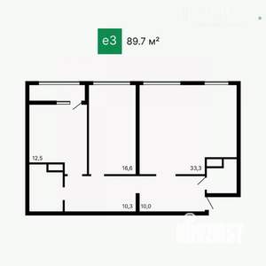 2-к квартира, вторичка, 90м2, 7/9 этаж