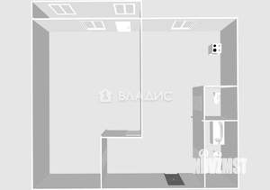 1-к квартира, вторичка, 30м2, 5/5 этаж