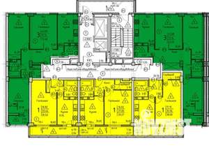 3-к квартира, строящийся дом, 74м2, 2/18 этаж