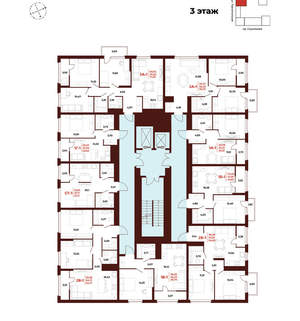 3-к квартира, вторичка, 71м2, 3/18 этаж