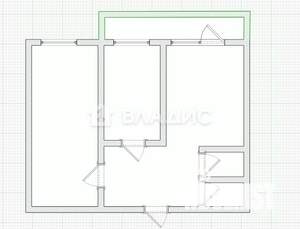 2-к квартира, вторичка, 54м2, 5/9 этаж