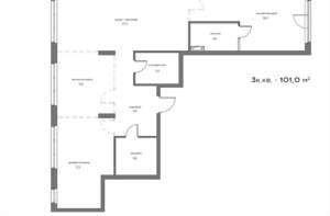 3-к квартира, вторичка, 101м2, 8/21 этаж
