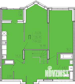 4-к квартира, сданный дом, 144м2, 17/18 этаж