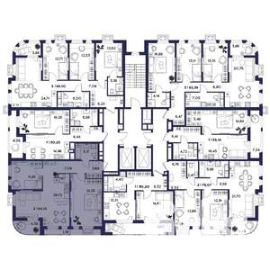 2-к квартира, вторичка, 84м2, 3/18 этаж