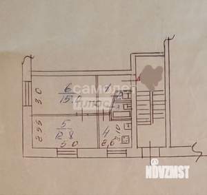 2-к квартира, вторичка, 41м2, 1/5 этаж