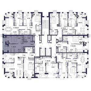 1-к квартира, вторичка, 50м2, 18/18 этаж