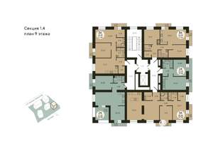 2-к квартира, вторичка, 82м2, 9/18 этаж