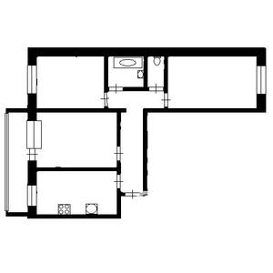 3-к квартира, вторичка, 68м2, 1/9 этаж