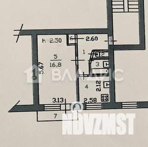 1-к квартира, вторичка, 30м2, 1/5 этаж