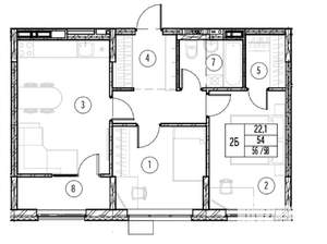 3-к квартира, вторичка, 58м2, 9/9 этаж