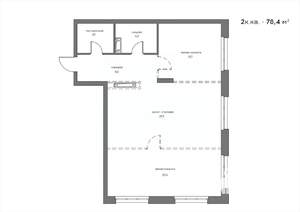 2-к квартира, вторичка, 78м2, 12/21 этаж