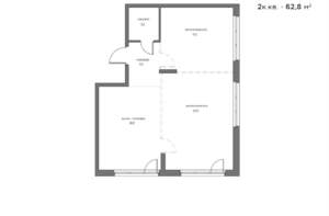 2-к квартира, вторичка, 63м2, 12/17 этаж