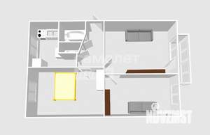 3-к квартира, вторичка, 60м2, 5/5 этаж
