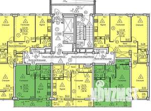 3-к квартира, строящийся дом, 72м2, 2/18 этаж