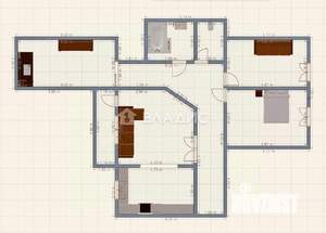 4-к квартира, вторичка, 74м2, 3/9 этаж