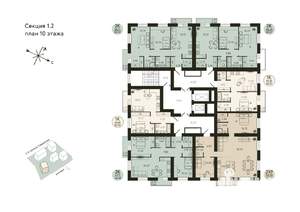 2-к квартира, вторичка, 90м2, 10/12 этаж