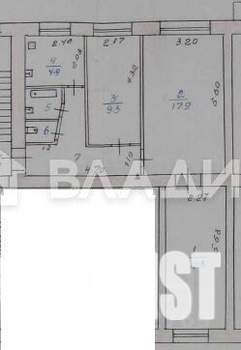 3-к квартира, вторичка, 56м2, 2/3 этаж