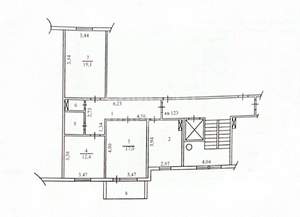 3-к квартира, вторичка, 78м2, 9/10 этаж