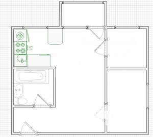 2-к квартира, вторичка, 42м2, 3/5 этаж