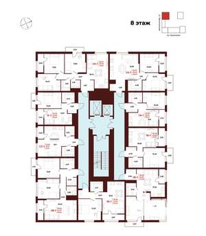 3-к квартира, вторичка, 71м2, 8/18 этаж