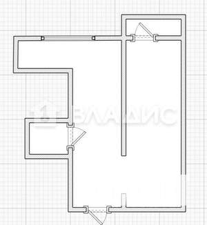 1-к квартира, вторичка, 26м2, 3/9 этаж