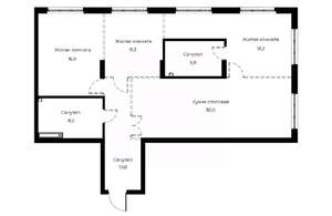 2-к квартира, вторичка, 101м2, 12/23 этаж