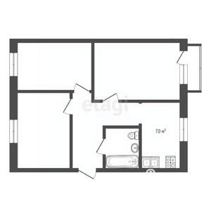 3-к квартира, вторичка, 58м2, 5/5 этаж