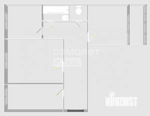 3-к квартира, вторичка, 63м2, 6/10 этаж