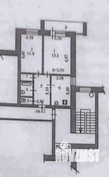 2-к квартира, вторичка, 53м2, 2/9 этаж