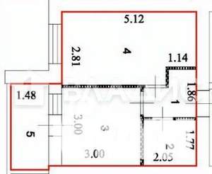 1-к квартира, вторичка, 33м2, 5/16 этаж