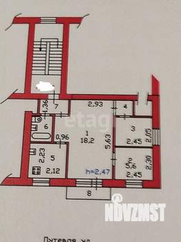 3-к квартира, вторичка, 43м2, 3/3 этаж