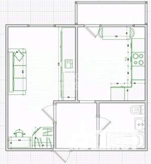 1-к квартира, сданный дом, 37м2, 9/12 этаж