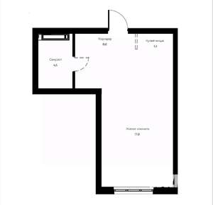 Студия квартира, вторичка, 36м2, 5/23 этаж
