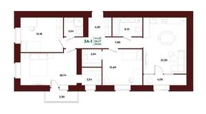 3-к квартира, вторичка, 98м2, 7/17 этаж