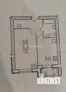 1-к квартира, вторичка, 40м2, 12/12 этаж