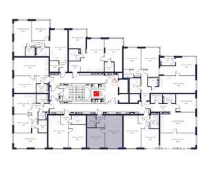 1-к квартира, вторичка, 44м2, 11/21 этаж