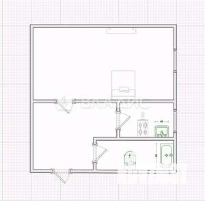 1-к квартира, вторичка, 31м2, 3/3 этаж